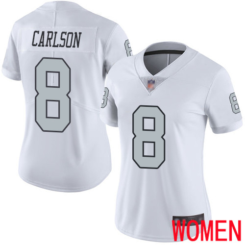 Oakland Raiders Limited White Women Daniel Carlson Jersey NFL Football 8 Rush Vapor Untouchable Jersey